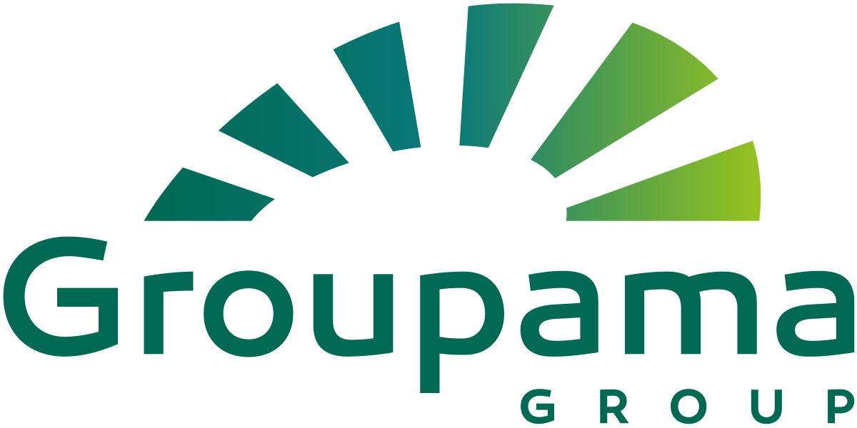Logotype Groupama Groupe, qui est une référence professionnelle SIPPRO Solutions IP Protection, distributeurs de solutions de sûreté et de sécurité pour les professionnels.