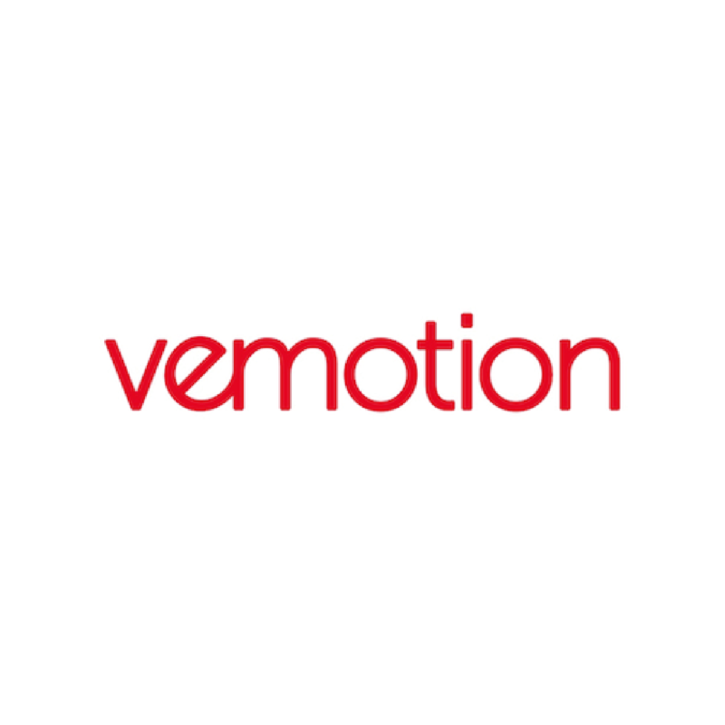 Logotype Vemotion, une marque partenaire de SIPPRO Solutions IP Protection, distributeurs de solutions de sûreté et de sécurité pour les professionnels.