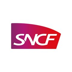 Logotype SNCF, qui est une référence professionnelle SIPPRO Solutions IP Protection, distributeurs de solutions de sûreté et de sécurité pour les professionnels.
