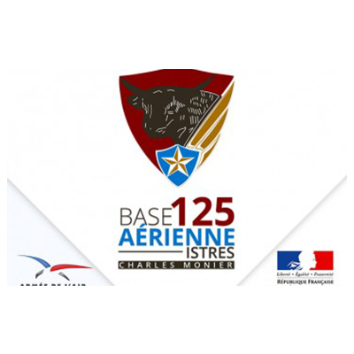 Logotype de la base militaire aérienne 125 basée à Istres, qui est une référence professionnelle SIPPRO Solutions IP Protection, distributeurs de solutions de sûreté et de sécurité pour les professionnels.